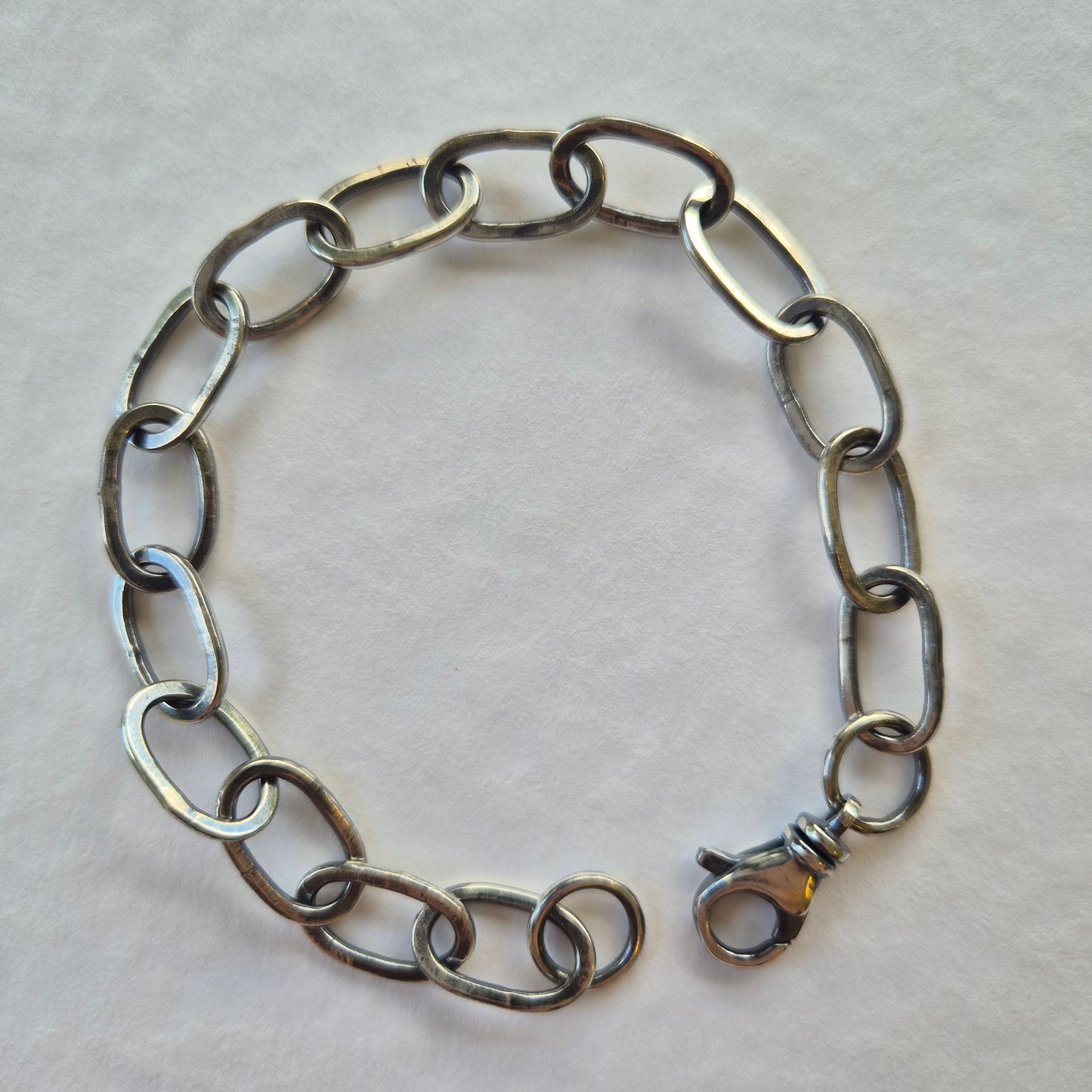 Sterling Silver Handmade Hammered Chain