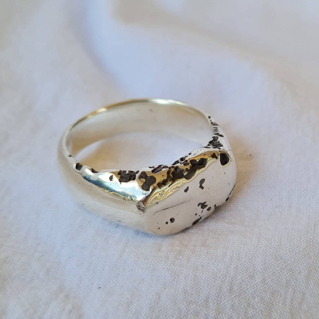 Signet Sands of Cairns Sterling Silver Ring - MADE TO ORDER