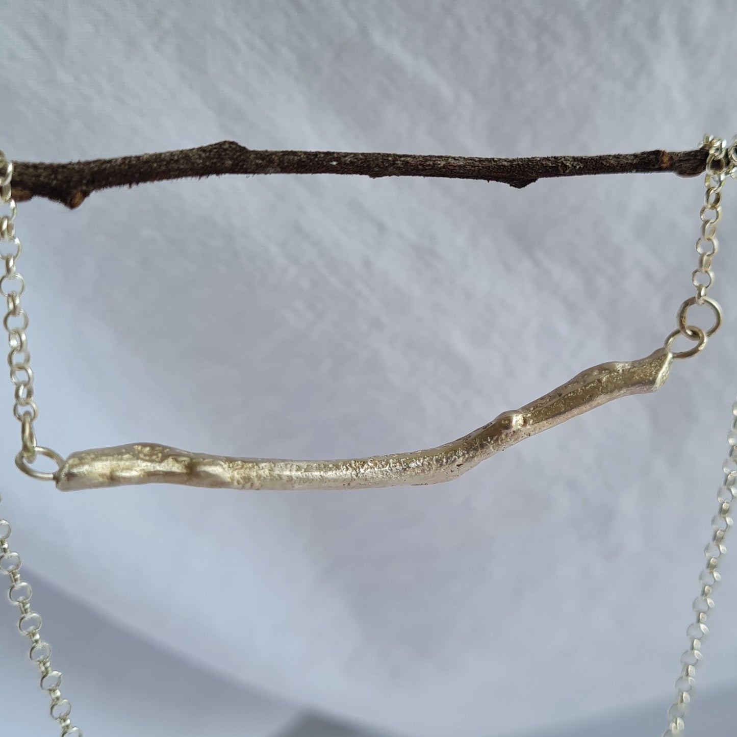 Twig Choker length necklace