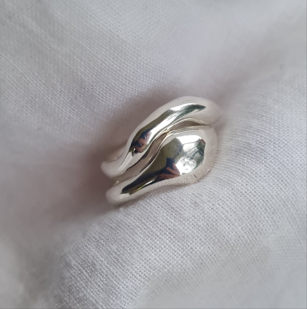 Silver Drop Ring