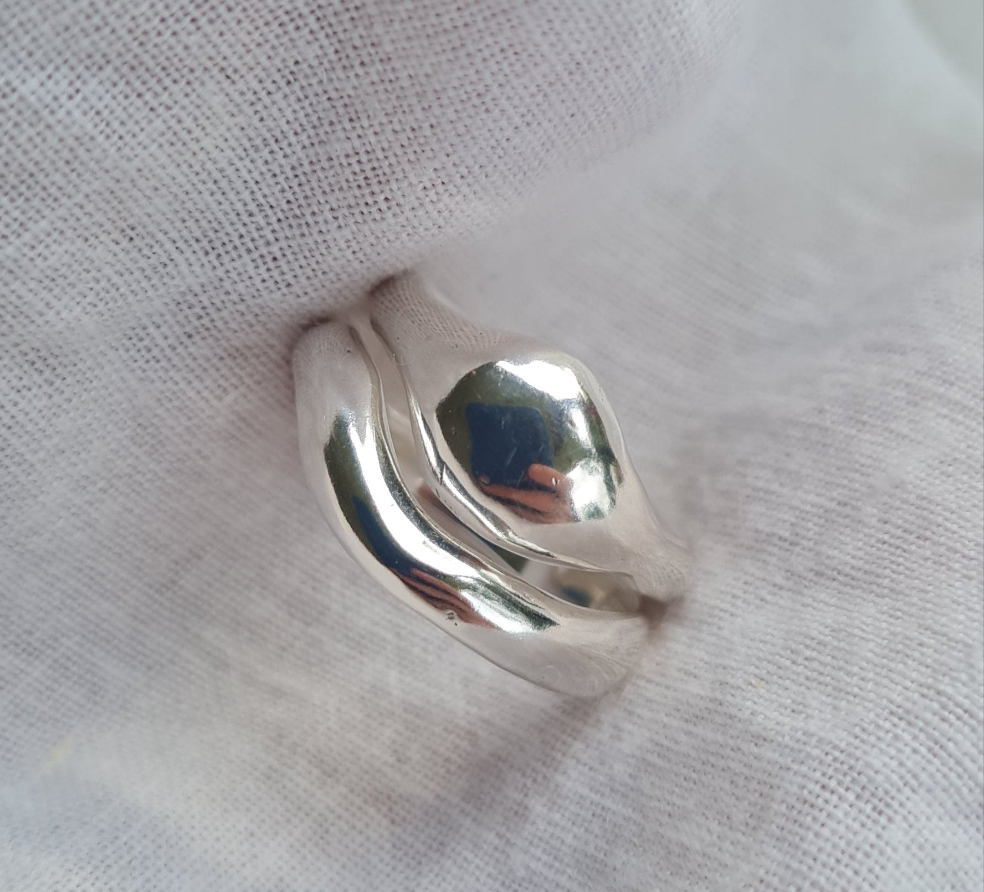 Fluid Arc Ring