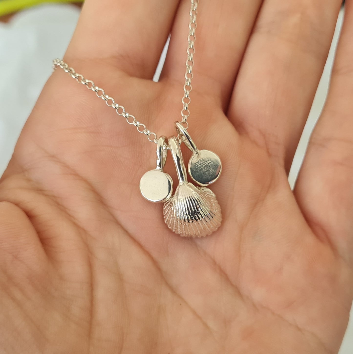 Personalised Sandcast Seashell Pendant