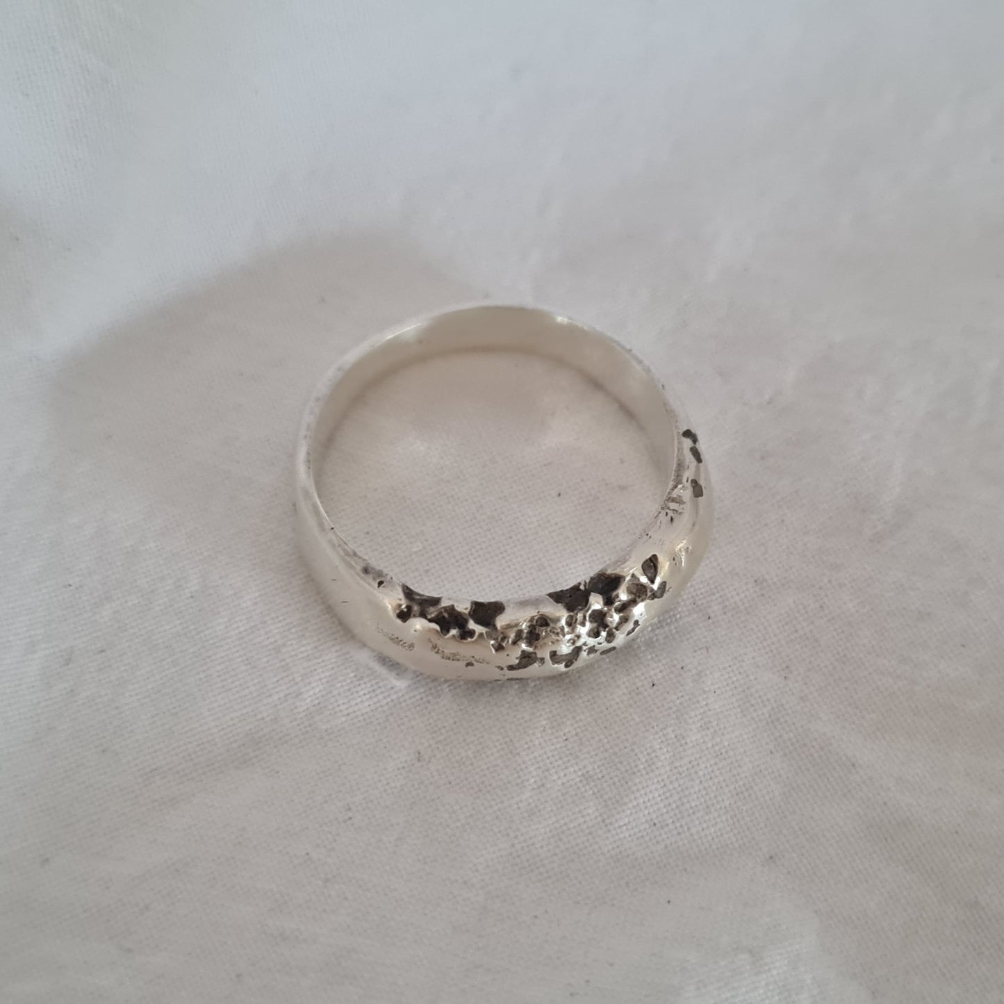 6mm Cairns Beach Sandcast Sterling Silver Ring- MADE TO ORDER