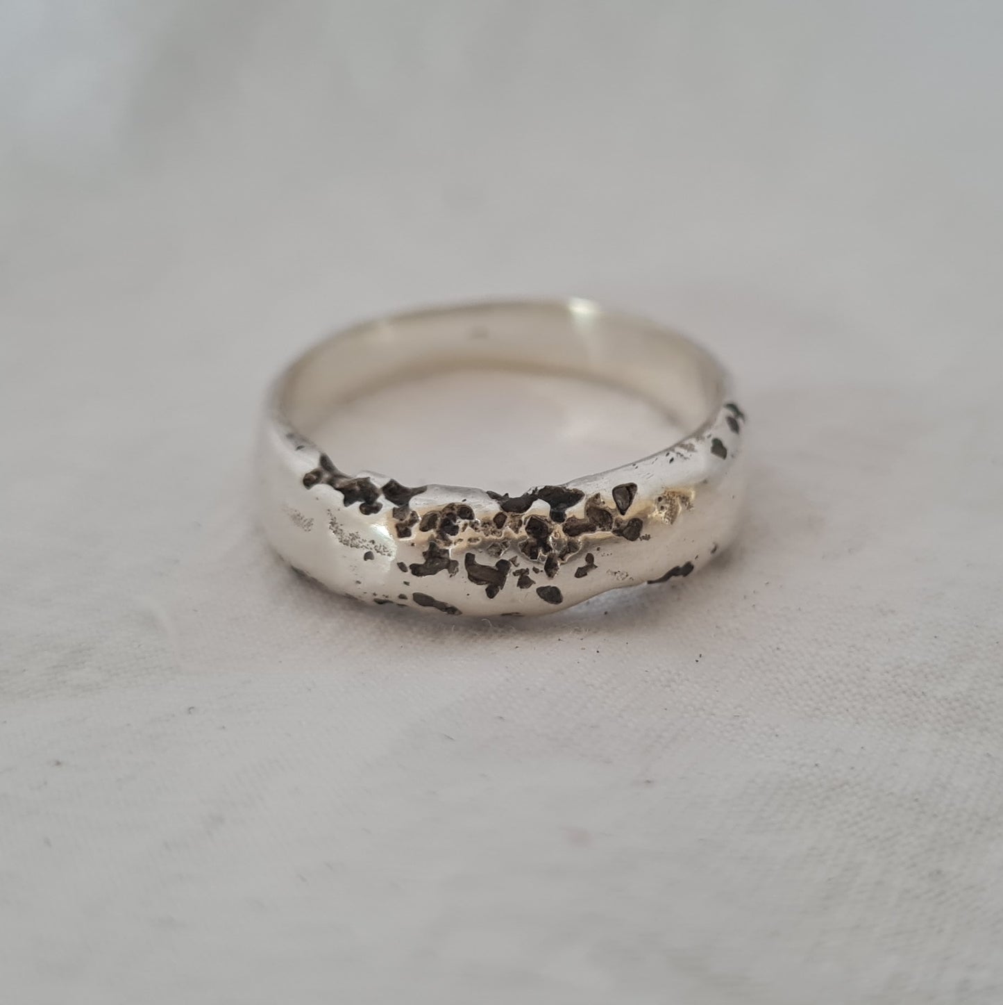 6mm Cairns Beach Sandcast Sterling Silver Ring- MADE TO ORDER