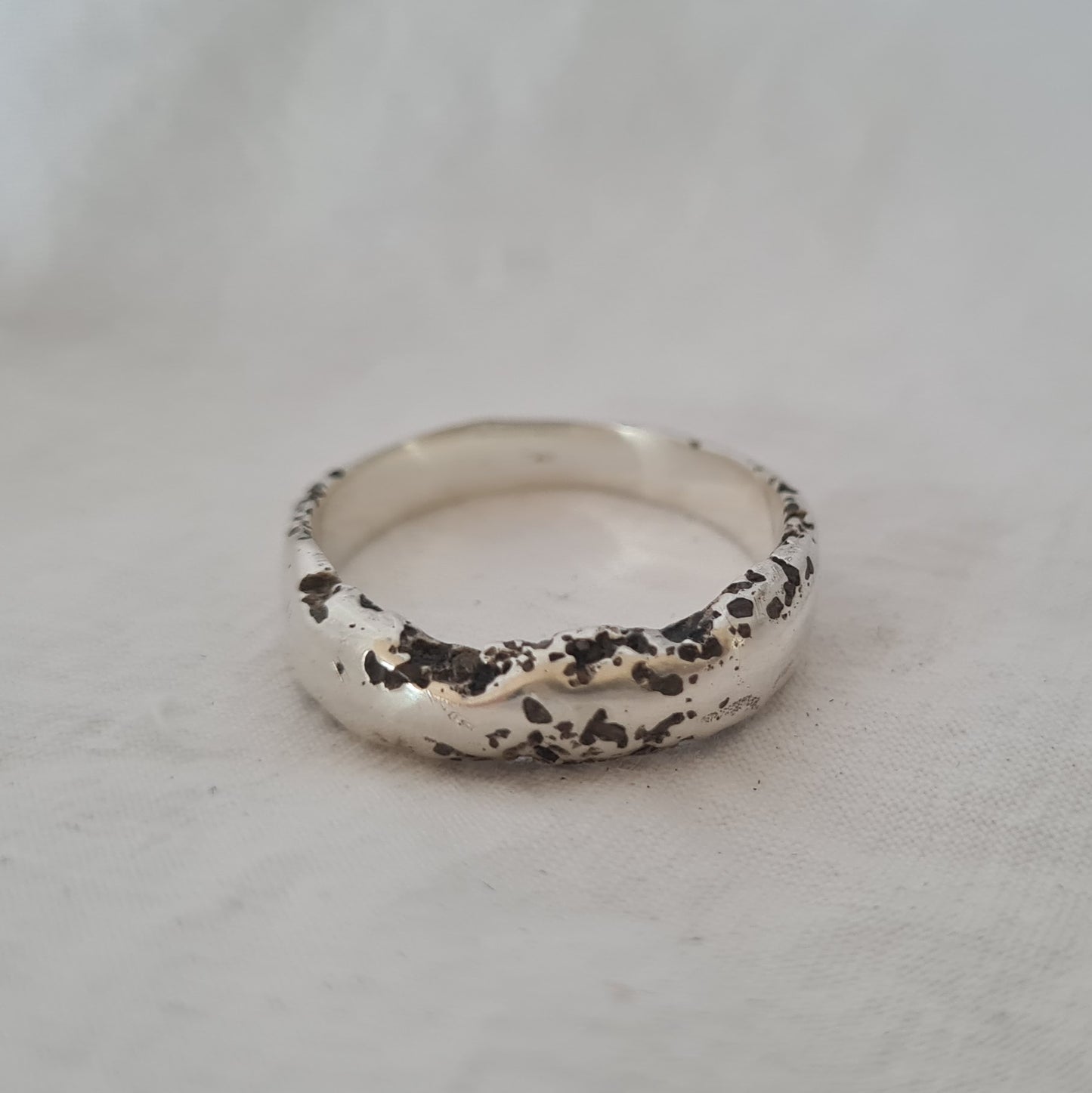 6mm Cairns Beach Sandcast Sterling Silver Ring- MADE TO ORDER