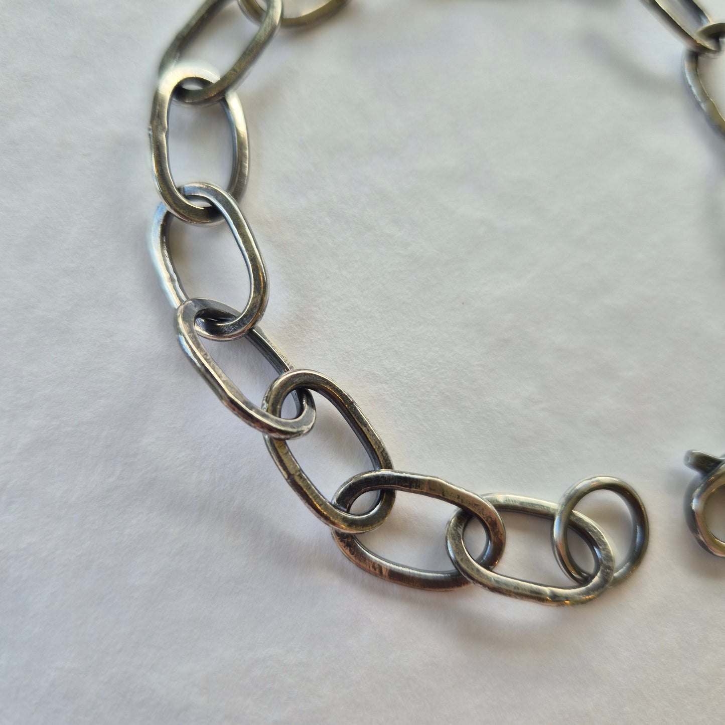 Sterling Silver Handmade Hammered Chain
